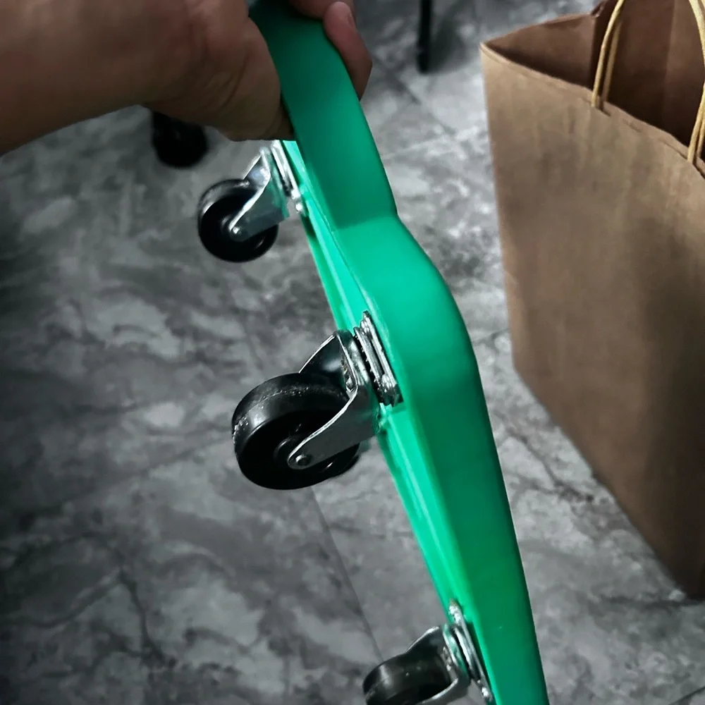 Green Square Stool - Picture 9 of 9